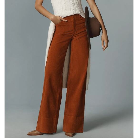 NWOT Favorite Daughter The Mischa Sedona Corduroy High-Rise Wide-Leg Pant, sz 24 - Picture 1 of 10